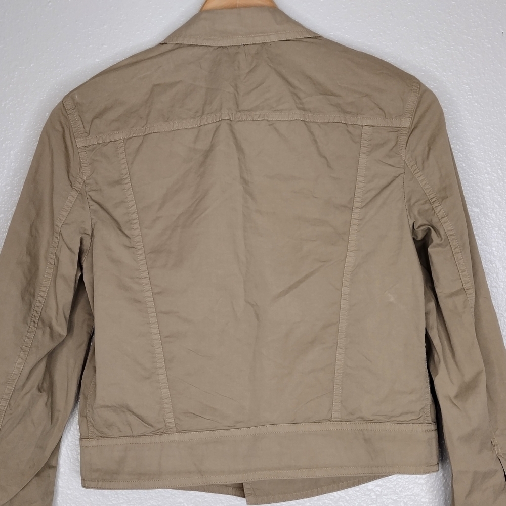 Theory Khaki Button-Down Jacket - Picture 5 of 15